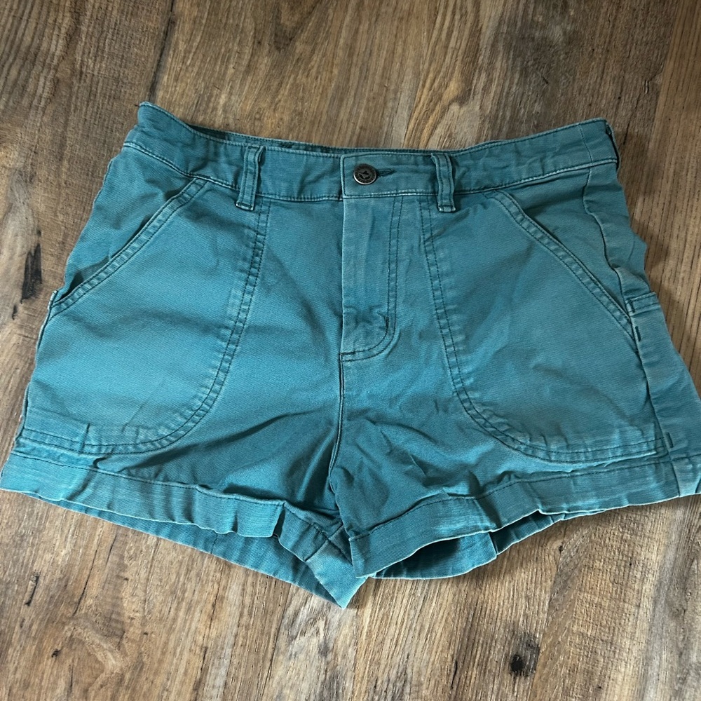 Patagonia Teal Women's High-Waist Casual Shorts